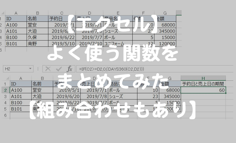 Excel エクセル よく使う関数をまとめてみた 組み合わせもあり もんプロ 問題発見と解決のためのプログラミング