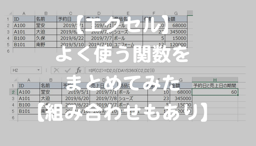 Excel エクセル よく使う関数をまとめてみた 組み合わせもあり もんプロ 問題発見と解決のためのプログラミング